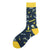 Men's Casual Geometric Cotton Crew Socks A Pair