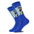 Men's Casual Geometric Cotton Crew Socks A Pair