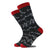 Men's Casual Geometric Cotton Crew Socks A Pair