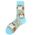 Men's Fashion Cartoon Cotton Patchwork Crew Socks A Pair