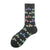 Men's Fashion Cartoon Nylon Cotton Printing Crew Socks A Pair