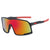 Men's Fashion Color Block Pc Square Full Frame Sunglasses