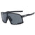 Men's Fashion Color Block Pc Square Full Frame Sunglasses