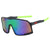 Men's Fashion Color Block Pc Square Full Frame Sunglasses