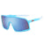 Men's Fashion Color Block Pc Square Full Frame Sunglasses