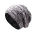 Men's Fashion Letter Solid Color Crimping Wool Cap