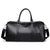 Men's Fashion Solid Color Pu Leather Waterproof Travel Bags