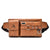 Men's Fashion Solid Color Pu Leather Waterproof Waist Bags