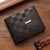 Men's Lattice Pu Leather Open Wallets