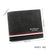 Men's Letter Color Block Pu Leather Open Coin Purse