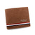 Men's Letter Color Block Pu Leather Open Coin Purse