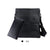 Men's Letter Pu Leather Zipper Shoulder Bag