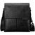 Men's Letter Pu Leather Zipper Shoulder Bag