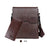 Men's Letter Pu Leather Zipper Shoulder Bag