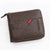 Men's Letter Solid Color Pu Leather Zipper Wallets