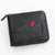 Men's Letter Solid Color Pu Leather Zipper Wallets