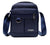 Men's Oxford Cloth Solid Color Streetwear Square Zipper Shoulder Bag