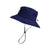 Men's Punk Roman Style British Style Color Block Elastic Drawstring Design Wide Eaves Bucket Hat