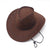 Men's Simple Style Solid Color Big Eaves Straw Hat