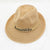 Men's Simple Style Solid Color Big Eaves Straw Hat