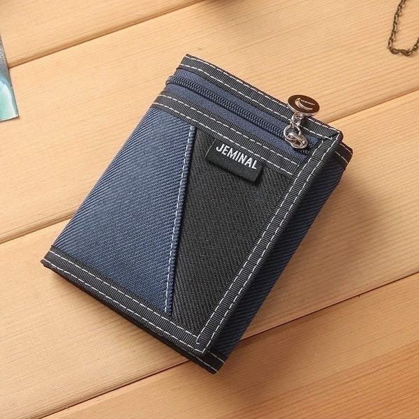 Men's Solid Color Canvas  Coin Purse