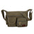 Men's Solid Color Canvas Zipper Crossbody Bag