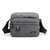 Men's Solid Color Canvas Zipper Shoulder Bag Crossbody Bag