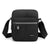 Men's Solid Color Canvas Zipper Shoulder Bag Crossbody Bag