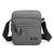 Men's Solid Color Canvas Zipper Shoulder Bag Crossbody Bag