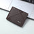 Men's Solid Color PVC Open Small Wallets