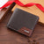 Men's Solid Color PVC Open Small Wallets