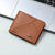 Men's Solid Color PVC Open Small Wallets