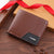 Men's Solid Color PVC Open Small Wallets