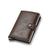 Men's Solid Color Pu Leather Buckle Card Holder