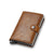 Men's Solid Color Pu Leather Buckle Card Holder