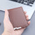 Men's Solid Color Pu Leather Open Card Holders