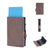 Men's Solid Color Pu Leather Open Card Holders