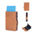 Men's Solid Color Pu Leather Open Card Holders