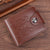 Men's Solid Color Pu Leather Open Small Wallets