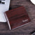 Men's Solid Color Pu Leather Open Wallets