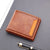 Men's Solid Color Pu Leather Open Wallets