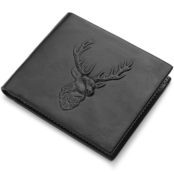 Men's Solid Color Pu Leather Open Wallets