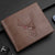 Men's Solid Color Pu Leather Open Wallets