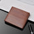 Men's Solid Color Pu Leather Open Wallets