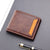 Men's Solid Color Pu Leather Open Wallets