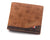 Men's Solid Color Pu Leather Open Wallets