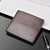 Men's Solid Color Pu Leather Open Wallets