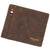 Men's Solid Color Pu Leather Open Wallets