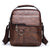 Men's Solid Color Pu Leather Zipper Crossbody Bag