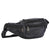 Men's Solid Color Pu Leather Zipper Fanny Pack